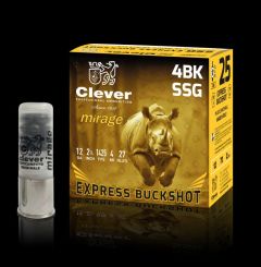 12GA 2 3/4" #4 BUCK 27 PELLETS 25 ROUNDS